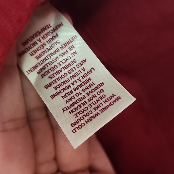 Women's Red Button-Up Jacket - Picture 3 of 5